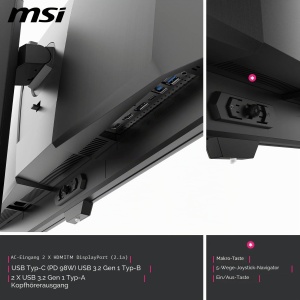 Monitor Gaming MSI MPG 271QR QD-OLED X50, 27 inch, WQHD, 500 Hz, Negru - Img 6