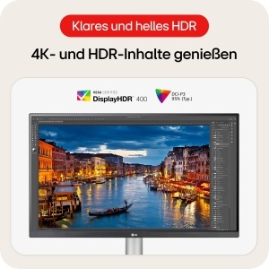 Monitor LG 27UP650K-W, 27 inch, 4K UHD, IPS, DisplayHDR 400, Alb - Img 3