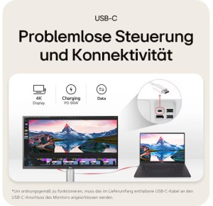 Monitor LG 27UP85ZK-W 27 inch 4K UHD IPS, DisplayHDR 400, USB-C - Img 4