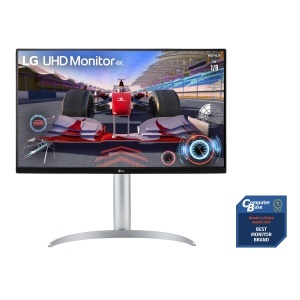Monitor LG 27UQ750-W, 27 inch, 4K UHD, 144Hz, USB-C, Alb - Img 2