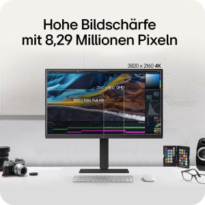 Monitor LG Ultrafine 27U730A-B, 27 inch, 4K UHD, USB-C, Negru - Img 2