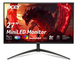 Monitor pentru jocuri Acer Nitro XV275KP5 27 inch (ecran de 69 cm) 4K (UHD), IPS, 160Hz, 320Hz DFR, 1ms(GTG), DP 1.4, 2xHDMI 2.1, Type-C 90W, HUB USB, reglabil pe inaltime, rotativ, FreeSync Premium Pro - Img 1