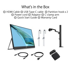 Monitor portabil ASUS ZenScreen MB249C 24 inch Full HD USB-C HDMI Negru - Img 7