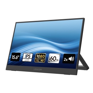 Monitor portabil Logicom NOMAD 15,6 inch FHD 1920x1080, USB-C, HDMI - Img 1