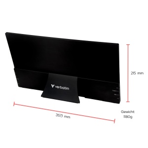 Monitor portabil Verbatim 15,6 inch 4K HDR, Touchscreen, USB-C - Img 4