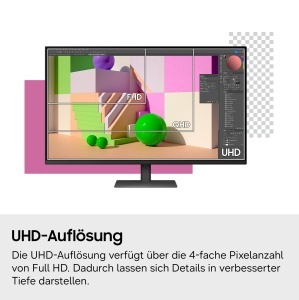 Monitor Samsung ViewFinity S70D 37 inch 4K UHD, VA-Panel, HDR10 - Img 6