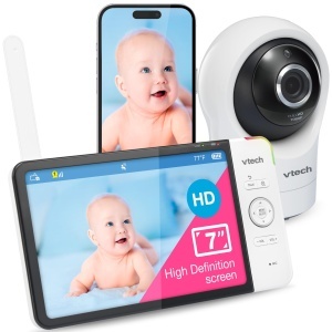 Monitor video pentru bebelusi VTech RM7764HD, 1080p, WiFi, 7 inch