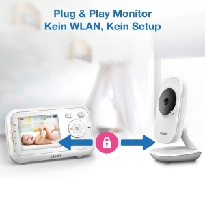 Monitor video pentru bebelusi VTech VM3255, 2.8 LCD, camera ajustabila, sunet clar - Img 3