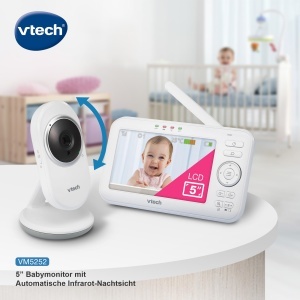 Monitor video pentru bebelusi VTech VM5252 ecran 5 inch camera ajustabila functii audio bidirectionale - Img 2