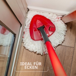 Mop cu pedala Vileda Turbo, set complet cu maner telescopic 65-131 cm - Img 8