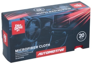 Mop de Microfibra Dirt Devil - Set 20 bucati, 30x30 cm, Culoare Rosie - Img 4