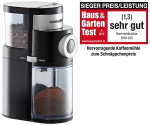 Moulineta de cafea Rommelsbacher EKM 200, 250g, 110W, negru - Img 2