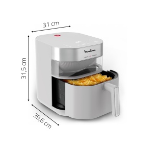 Moulinex Easy Fry infrarosu, friteuza cu aer, 7L, tehnologie cu infrarosu, rezistenta dubla, panou digital, poate fi spalat in masina de spalat vase, fereastra de vizualizare, 8 moduri, aplicatie de retete, EZ831G - Img 8
