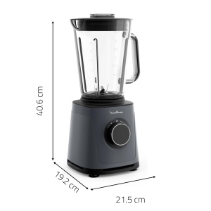 Moulinex PerfectMix Essential, blender de inalta performanta, 1200 W, tehnologie cu lame Powelix, usor de curatat, LM771BF0 - Img 7