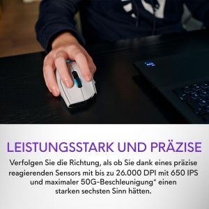 Mouse de gaming Alienware AW620M, 26000 DPI, design ergonomic, autonomie 140 ore - Img 6
