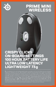 Mouse de gaming wireless SteelSeries Prime Mini - 100 ore autonomie, 74 g - Img 13