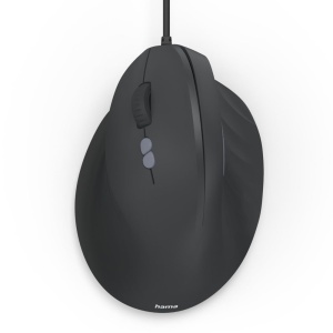 Mouse ergonomic Hama ECM-500L pentru stangaci 7 butoane negru
