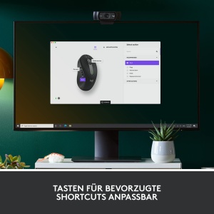 Mouse fara fir Logitech Signature M650 L - maini mari, clicuri silentioase, butoane laterale personalizabile, Bluetooth, compatibilitate cu mai multe dispozitive - Graphite - Img 7