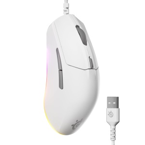 Mouse gaming SteelSeries Rival 3 Gen 2 8500 DPI RGB Alb