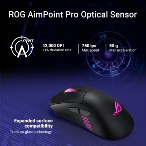 Mouse gaming wireless ASUS ROG Keris II Origin 42000 DPI RGB 65g - Img 6