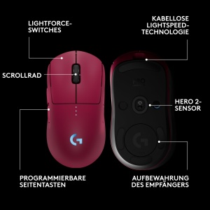 Mouse gaming wireless Logitech G PRO 2 LIGHTSPEED senzor HERO 2 USB-C roz - Img 6