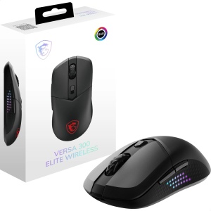 Mouse Gaming Wireless MSI Versa 300 Elite 26000 DPI, 200 ore autonomie, RGB