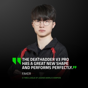 Mouse gaming wireless Razer DeathAdder V3 Pro, ultra-usor 63g, senzor optic 30K, negru - Img 3