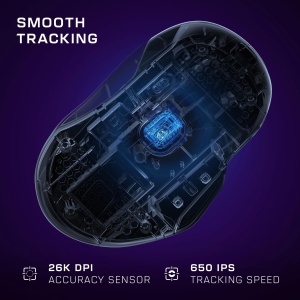 Mouse gaming wireless Turtle Beach Kone II Air 26K DPI RGB negru - Img 7