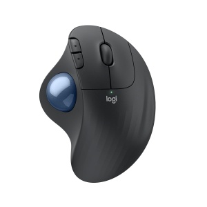 Mouse Trackball Ergonomic Logitech Ergo M575S, Bluetooth, Grafit, Control cu Degetul