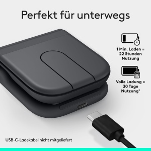 Mouse Ultramobil Logitech Mobi Fold, Faltabil, Bluetooth, Compatibil cu Multiple Dispozitive - Img 5
