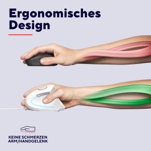 Mouse vertical ergonomic Trust Verto, alb, cu cablu, 10001600 DPI - Img 3