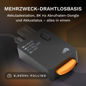 Mouse wireless gaming Glorious Model O3 InfinitePlay 30K DPI RGB Negru - Img 6