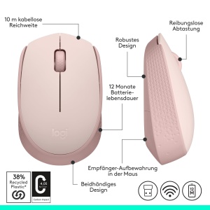 Mouse wireless Logitech M171, 2 butoane, raza de actiune 10 m, design ergonomic - Img 9