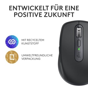 Mouse wireless Logitech MX Anywhere 3S Graphite 8K DPI Bluetooth USB-C - Img 11