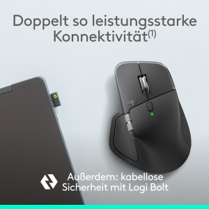 Mouse wireless Logitech MX Master 4 Business 8K DPI MagSpeed Scroll Bluetooth USB-C Grafit - Img 3
