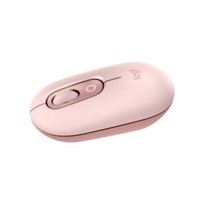 Mouse wireless Logitech POP, compact, Bluetooth, roz