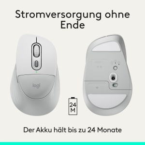 Mouse wireless Logitech Signature Comfort M850 L, ergonomica, cu Bluetooth, pentru dreptaci - Img 12