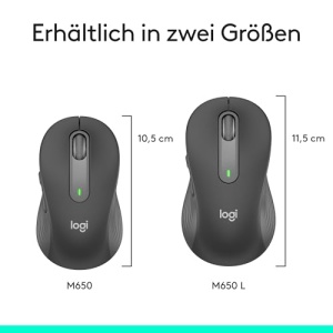 Mouse wireless Logitech Signature M650 Bluetooth SilentTouch Gri - Img 10