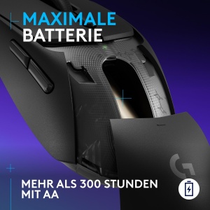 Mouse wireless pentru jocuri Logitech G309 LIGHTSPEED, usor, comutator hibrid LIGHTFORCE, senzor HERO 25K, peste 300 de ore de viata a bateriei cu baterie AA, 6 butoane programabile, PC si Mac - Negru - Img 6