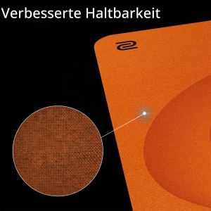 Mousepad Gaming BenQ Zowie H-SR-SE Orange Extra Large, 500x500 mm, Feuchtigkeitsresistent - Img 9