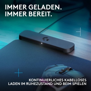 Mousepad Logitech G Powerplay 2 Wireless Negru 345x284 cm Tehnologie de Incarcare Continua - Img 2