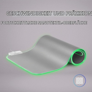 Mousepad XXL RGB Mars Gaming MMPRGB2S, 12 Modi Iluminare, 2 USB 2.0, Alb-Silver - Img 5