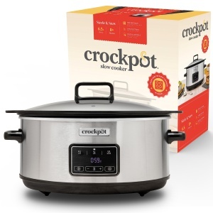 Multicooker Crockpot Sizzle Stew CSC112X, 6.5L, Inox, Digital