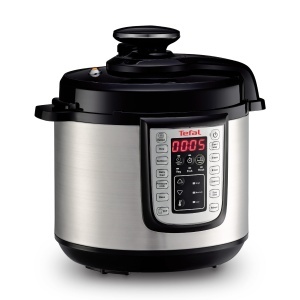 Multicooker electric Tefal Fast Delicious CY505EF0, 6L, 25 programe automate, NegruInox