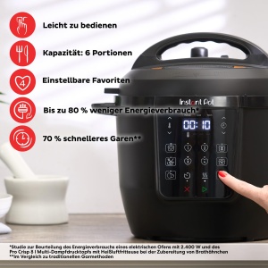 Multicooker Instant Pot 5.7L, 7-in-1, Negru - Img 3