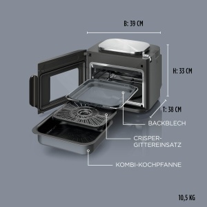 Multicooker Ninja Combi 12-in-1, 8 persoane, 1200W, culoare gri - Img 3