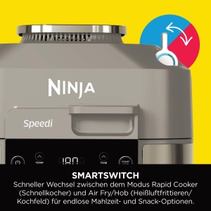 Multicooker Ninja Speedi ON500EU, 5.7L, 12 programe, culoare Stone Gold - Img 8