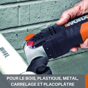 Multitool WORX WX681 Sonicrafter F50, 450W, pentru taiere, slefuire, polizare - Img 3