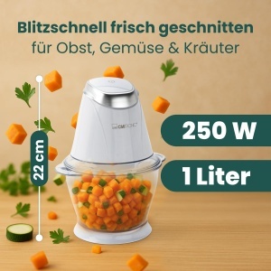 Multizerkleinerer Clatronic MZ 3579, 2 in 1, 250W, alb - Img 2