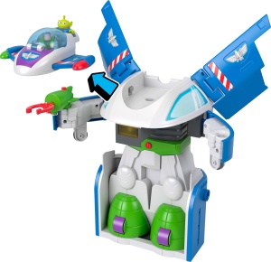 Nava Spatiala Buzz Lightyear 3-in-1 cu Figurine, Luminile si Sunete